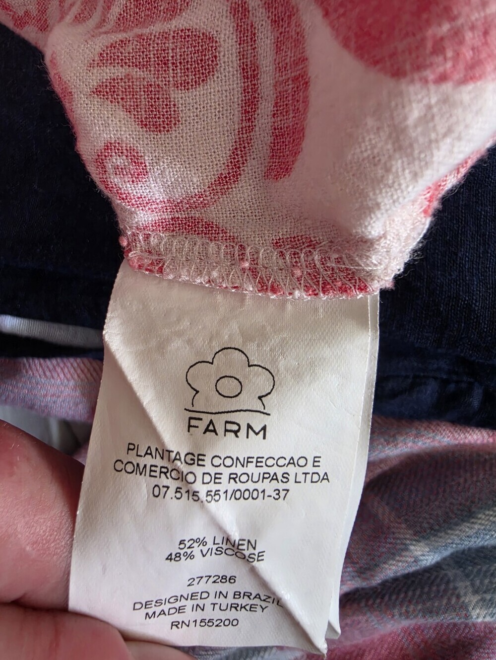 Farm Rio Anthropologie Printed Carmina Button Front Jumpsuit Small - Picture 12 of 12